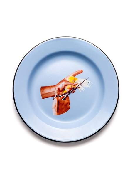 Seletti Toiletpaper Enamel Plate Bird