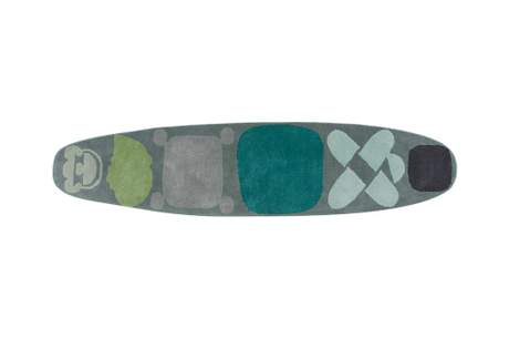 Gan Rugs Surf Rug Race Indico Blue 