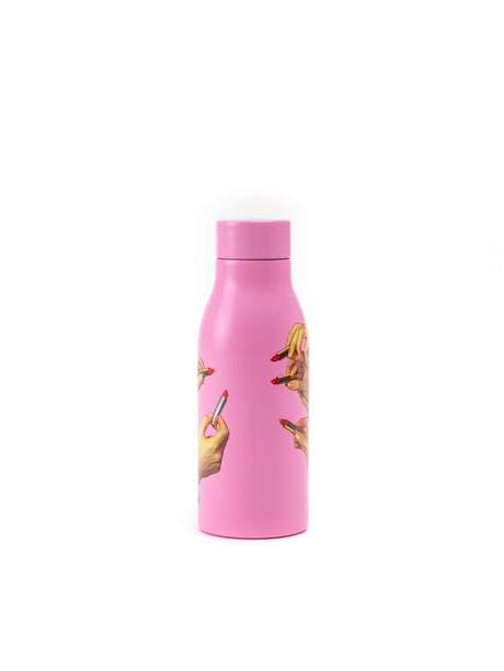 Seletti Toiletpaper Thermal Bottle Lipstick Pink