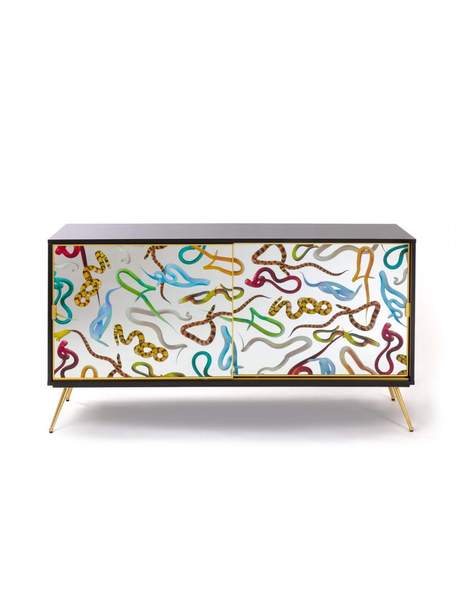 Seletti Toiletpaper Cabinet Sliding Door Snakes