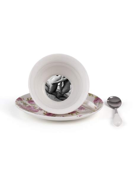 Seletti Lady Tarin Guiltless Rose Tea Set Vesta