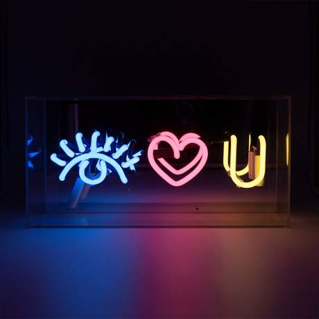 Eye Love You Neon Plexi Glass