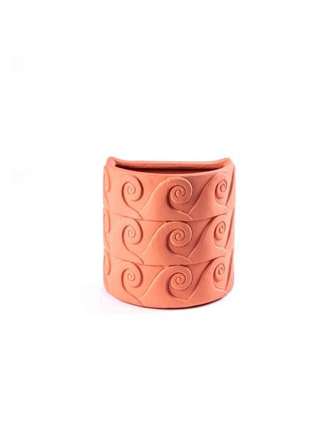 Seletti Magna Graecia Terracotta Wall Vase Onde