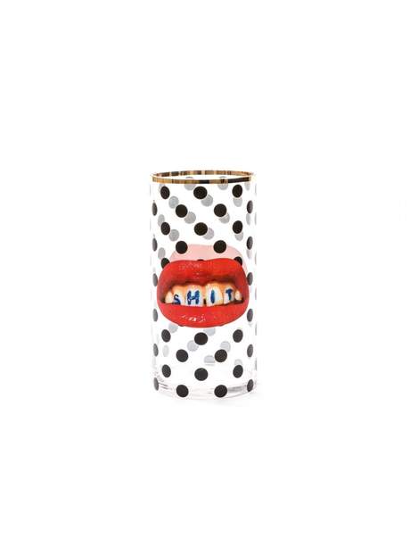 Seletti Toiletpaper Glass Vase Cylindrical Medium Shit Pois