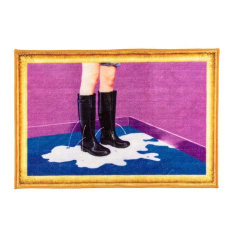 Seletti Toiletpaper Mat Milky Boots