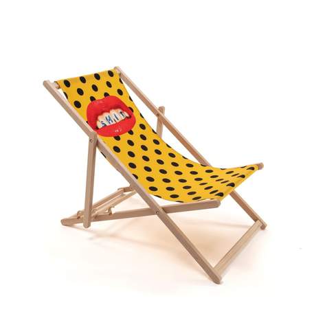 Seletti Toiletpaper Deck Chair Shit