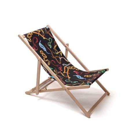 Seletti Toiletpaper Deck Chair Snakes