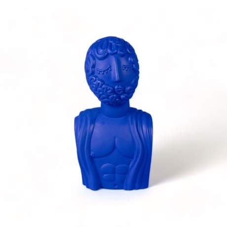 Seletti Magna Graecia Terracotta Bust Man Blue