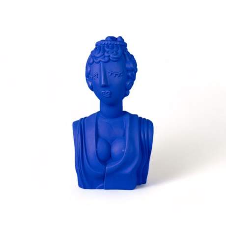 Seletti Magna Graecia Terracotta Bust Poppea Blue