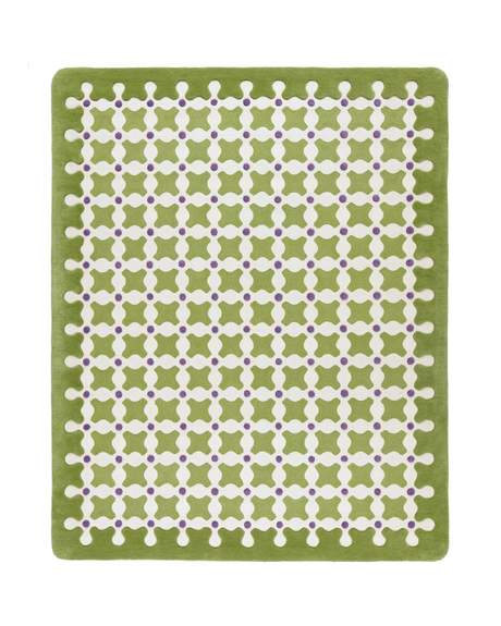 CC-Tapis Criss Cross Green