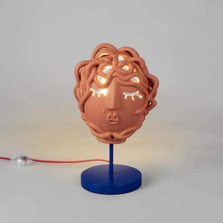 Seletti Magna Graecia Terracotta Lamp Medusa Μask