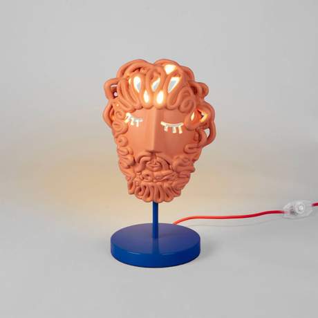 Seletti Magna Graecia Terracotta Lamp Ulysse Μask