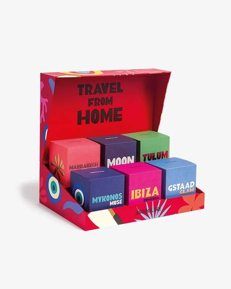 Assouline Travel From Home Scented Candle Set 6