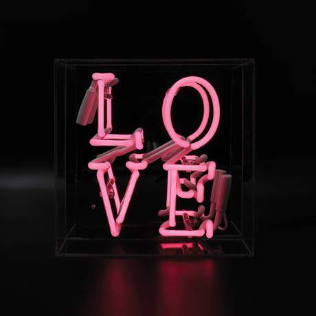 'Love' Neon Box Sign