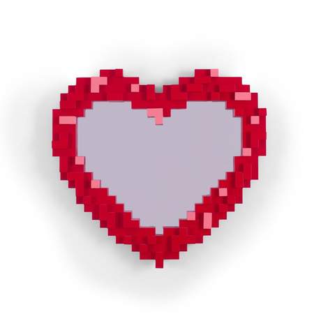 Seletti Pixel Mirror Heart